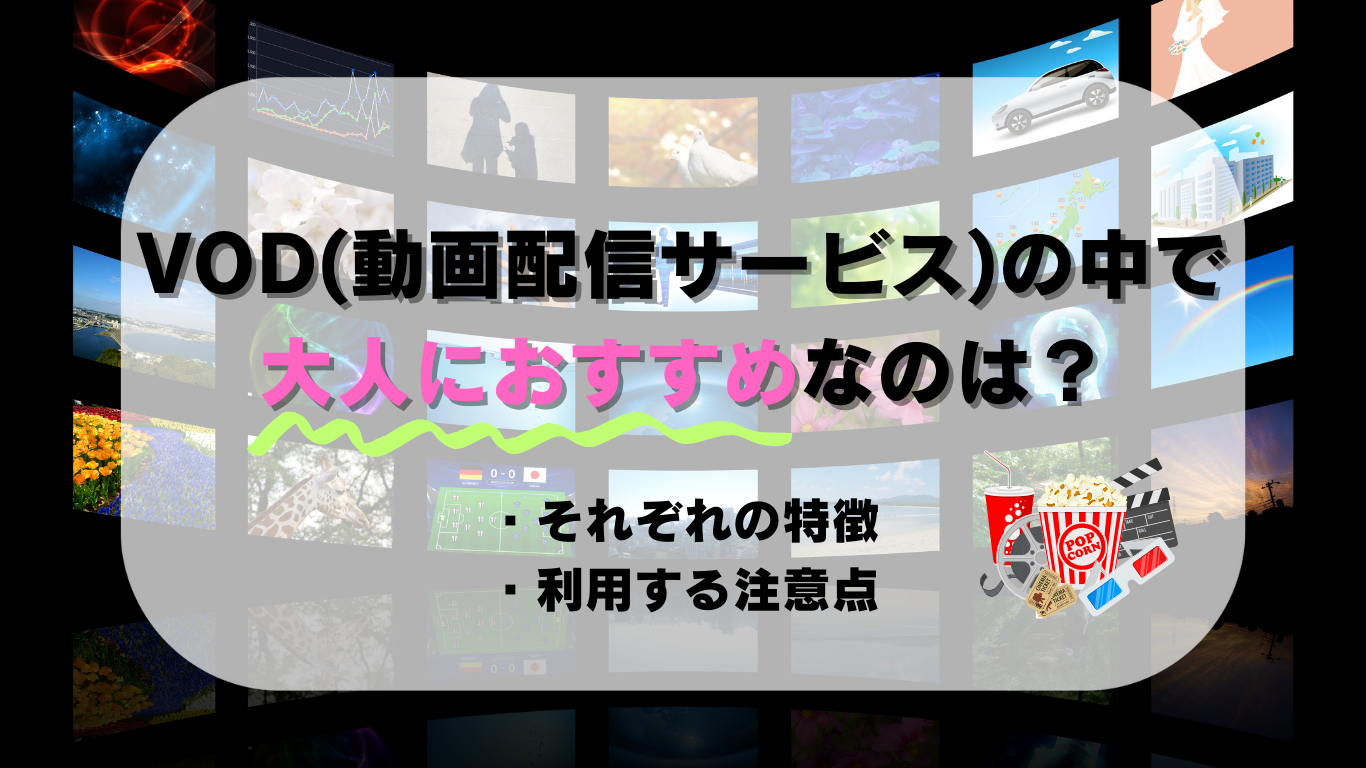VOD(動画配信サービス)の中で 大人におすすめなのは?