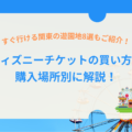 ディズニーチケットの買い方を場所別に解説！他にすぐ行ける関東の遊園地8選も紹介