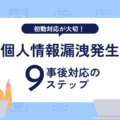 個人情報が漏洩した！事後対応の9ステップ・4つの質問を具体例で解説